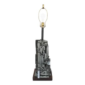 1960s Industrial Faux Letterpress "AlphaSculpt" Sculpture by Sheldon Rose