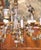 Sculpture Materials Mid-Century Italian Rococo Painted and Gilt Composition Six-Light Chandelier For Sale - Image 7 of 14