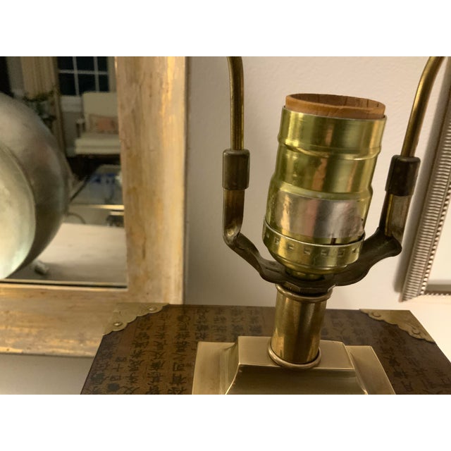 1980s Asian Inspired Frederick Cooper Lamps With Brass Appointments For Sale In Chicago - Image 6 of 15