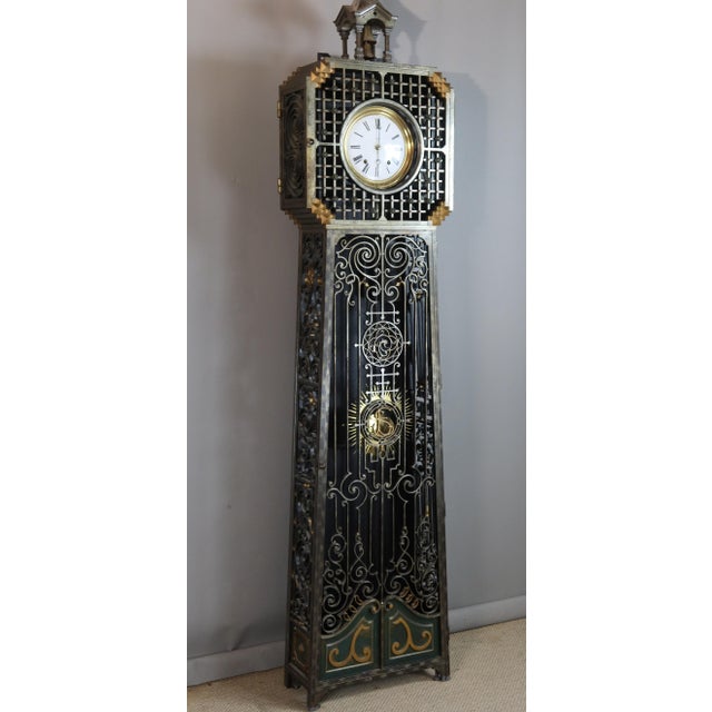 Wrought Iron Floor Clock, 1930s For Sale - Image 16 of 16