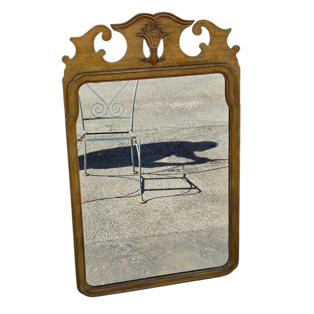 1930 Hand Painted Chippindale Style Mirror. For Sale - Image 15 of 16