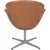 Brown Tall Swan Chair in Cognac Leather by Arne Jacobsen, 2006 For Sale - Image 8 of 14