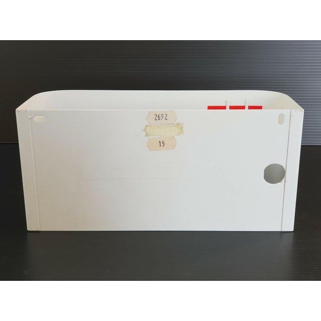 Mid-Century Modern Vintage Wall Light in White Lacquered Sheet Metal from Amilux, 1960s For Sale - Image 3 of 6