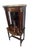 Traditional Vintage Federal Style Mahogany Lighted Vitrine Curio Cabinet For Sale - Image 3 of 11