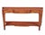 Neoclassical Style Mahogany Serpentine Console Table with String Inlay. Features 3 drawers.
