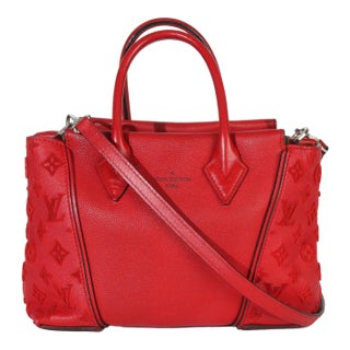 Framboise Calfskin Monogram Tote W BB For Sale