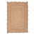 Pink Natural Jute Wave Scallop Rug 5x7 Ft. For Sale