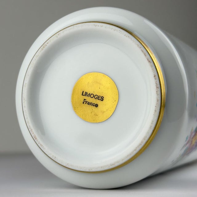 Vintage Porcelain Vase, Limoges, France, 1970s For Sale - Image 12 of 18