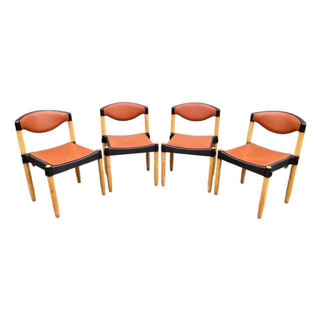 Strax Chairs- Set of 4 by Hartmut Lohmeyer for Casala- 1970's Germany For Sale