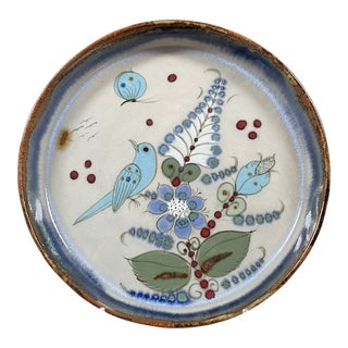 Vintage Mexican Ken Edwards El Palomar Style Pottery Tray / Shallow Dish For Sale