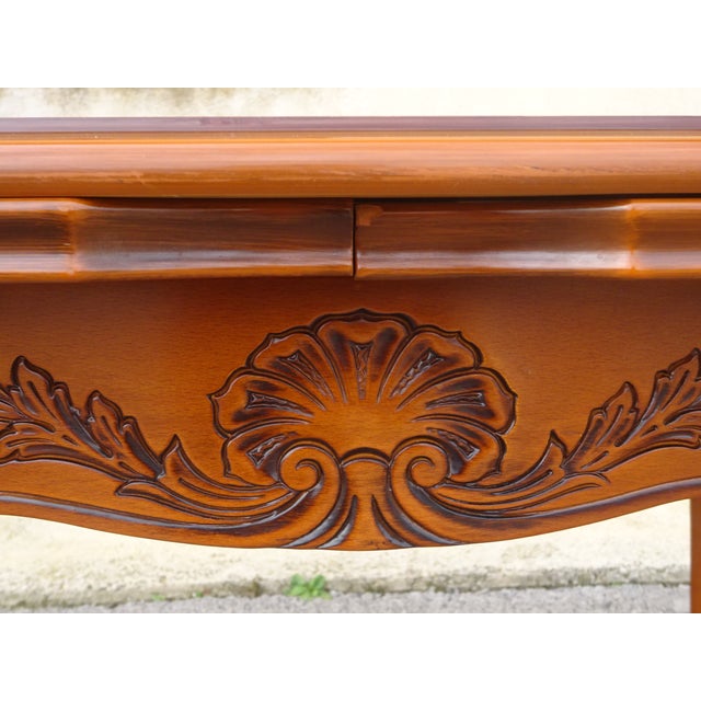 Regency Oval Extendable Dining Table, 1980s For Sale - Image 6 of 18