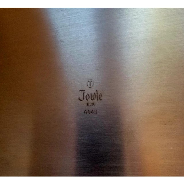 Silver Vintage Towle Carpenter's Hall Silver Plate Bread Tray/Serving Platter/Plate For Sale - Image 8 of 9