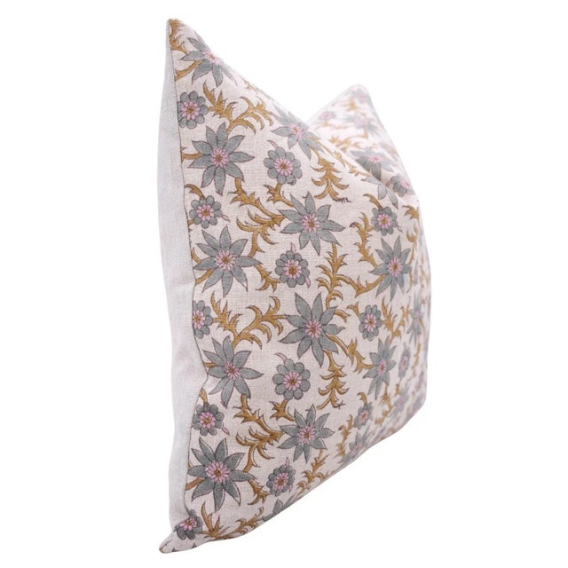 Elevate your home décor with the Fabdivine Block Print Handmade Pillow Cover, crafted from premium pure linen. Featuring...