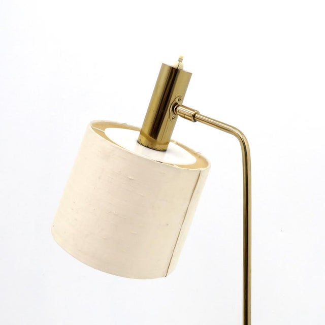 Swedish Brass Floor Lamp “B-03” by Bergboms 1960 For Sale In Los Angeles - Image 6 of 10