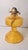 Vintage Amber Glass Kerosene Oil Lamp With P&a Eagle Burner and Chimney For Sale - Image 4 of 11