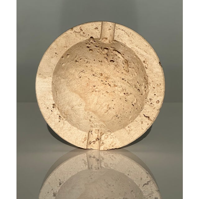 1970s Italian Brutalist Ashtray in Travertine by Fratelli Mannelli, 1970s For Sale - Image 5 of 13