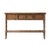 Matthew Izzo Home Faux Bois One Drawer Console Table With Lower Rattan Weave Open Shelf For Sale In New York - Image 6 of 6