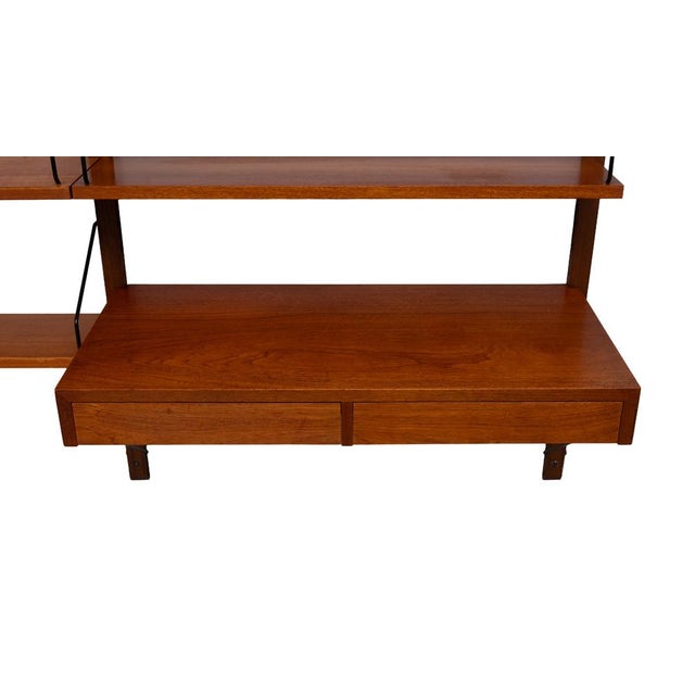 Vintage Royal Wall System with 4 Cabinets in Teak by Poul Cadovius, 1960s, Set of 23 For Sale - Image 15 of 18