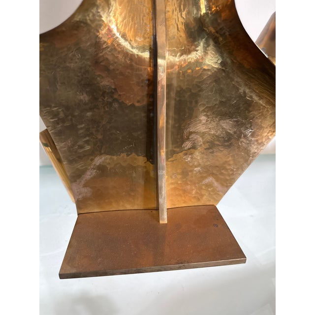 Copper Karl Schmidt Art Deco Austrian Bust After Hagenauer For Sale - Image 8 of 9
