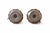 1950s Mid-Century Modern Brass and Wood Chamber Candlesticks with Ring Handle, 1950, Set of 2 For Sale - Image 5 of 8