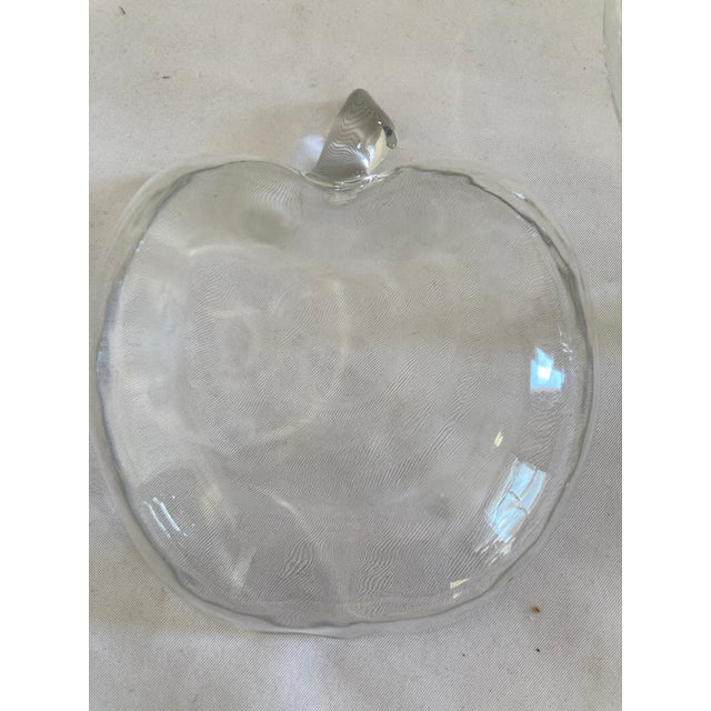 Vintage Anchor Hocking Clear Glass Apple Bowls, Set of 6 For Sale - Image 10 of 11