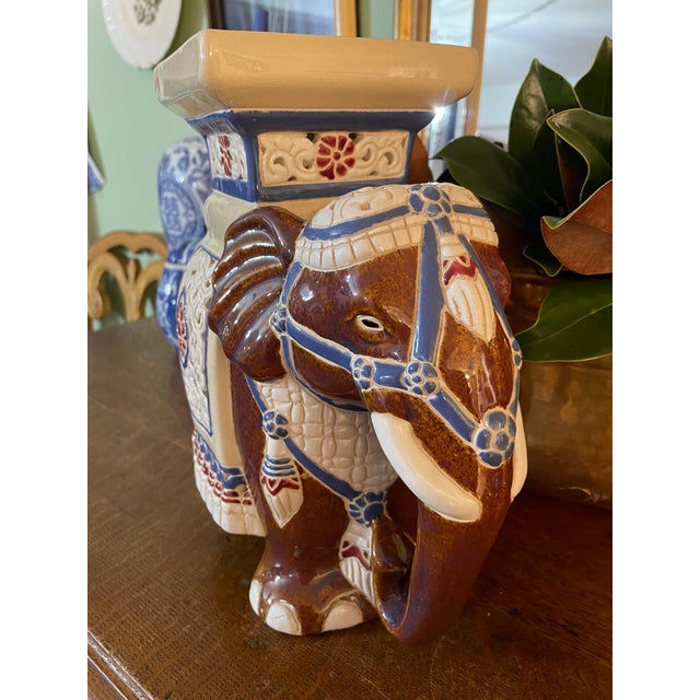Love elephant garden stools but don’t have room for one? This diminutive one is just the thing. It stands 11.5”h and is...