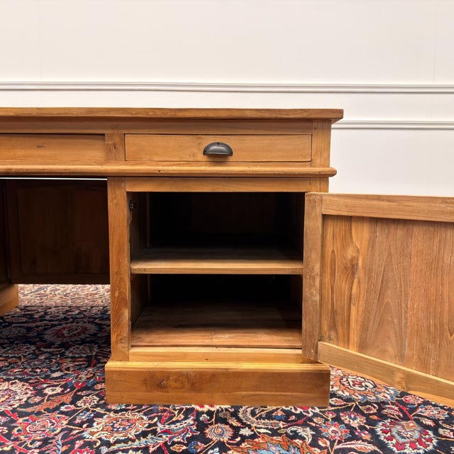 Large English Desk with Back Panel For Sale - Image 5 of 18