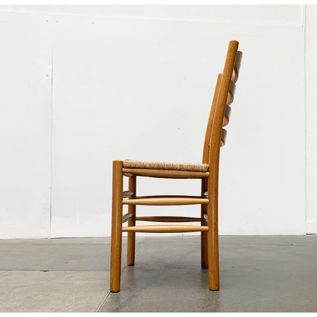 Set of Scandinavian Papercord Bench and Chair in Oak from TS For Sale - Image 18 of 18