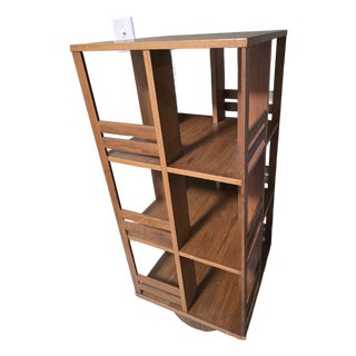 Mid-Century Modern Scandinavia Revolving Bookcase For Sale
