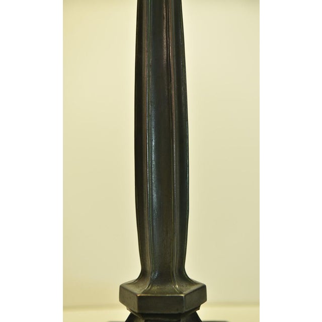 Swedish Grace Table Lamp in Metal and Glass, 1920s For Sale - Image 16 of 17