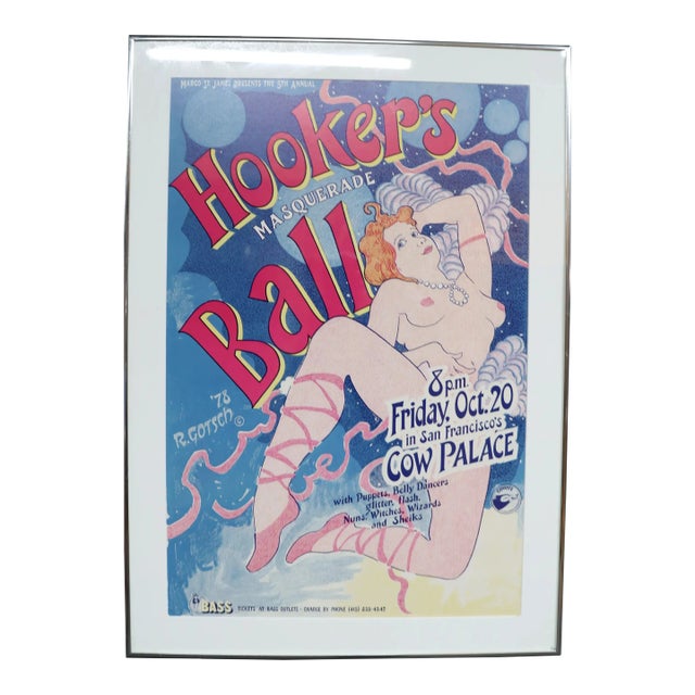 Mid Century Masquerade Poster For Sale