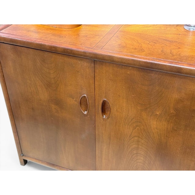 1950s 1950s Michael Taylor for Baker - Credenza Cabinet - New World Collection - Walnut For Sale - Image 5 of 10