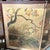 Byobu Japanese 24" Folding Pair Silk Screens Wood Frame Brass Details Signed For Sale - Image 10 of 18