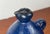 Mid-Century Modern Brutalist German Studio Pottery Blue Carafe Vase by Gerhard Liebenthron, 1975 For Sale - Image 12 of 18