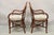 Vintage Hollywood Regency Bentwood Rattan Fan Back Dining Chairs - Set of 4 For Sale - Image 9 of 12