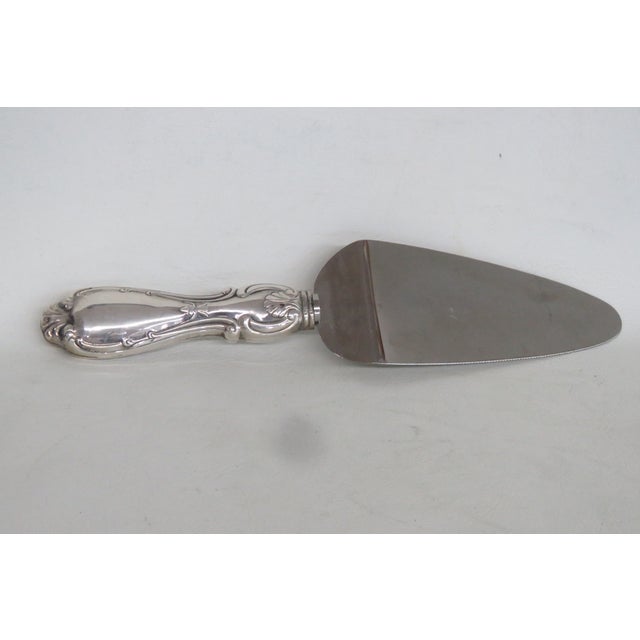 Pie Cake Server Stainless Steel Blade With Sterling Sea Shell Motif Handle 5006b For Sale - Image 4 of 14