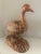 Beautifully carved life-size pine goose by Sarreid Ltd. of Spain. White chalk finish, measuring 17” x 8.5” x 20 1/2”....