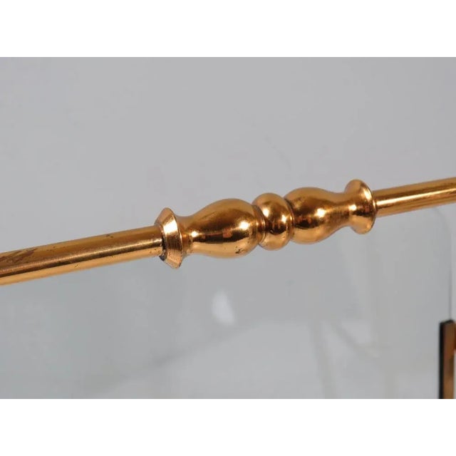 1950s Magazine Rack in Brass and Glass, Italy, 1950s-1960s For Sale - Image 5 of 7