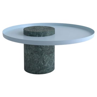 Low Indian Green Marble Guéridon by Sebastian Herkner For Sale