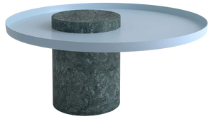 Low Indian Green Marble Guéridon by Sebastian Herkner