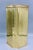 Vintage Hexagonal Brass Umbrella Stand — Tall Tapered Lacquered Brass For Sale In Austin - Image 6 of 10