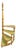 Vintage English Wood Library Spiral Step Ladder With Green Tooled Leather Tread Insets For Sale