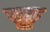 Art Deco Vintage Deco Depression Glass Imperial Pink Cut Floral Oval Footed Center Bowl For Sale - Image 3 of 9