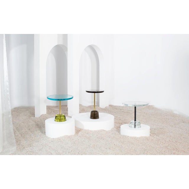 Not Yet Made - Made To Order Pina Low Green Black Side Table by Pulpo For Sale - Image 5 of 10