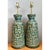 Metal Vintage Mid-Century Modern Green Textured Ceramic Table Lamps - a Pair For Sale - Image 7 of 12