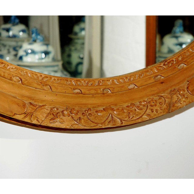 Mirror in Oval Carved Frame Chairish