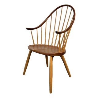 Handmade “Continuous Arm” Chair by Burtina Lapierre for Thomas Moser Cabinetmakers C. 1999 For Sale