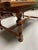 Berkey & Gay Antique Hand Carved Extending Dining Table, Berkey & Gay, Jacobean Revival, Walnut Wood, Glass Top For Sale - Image 4 of 13