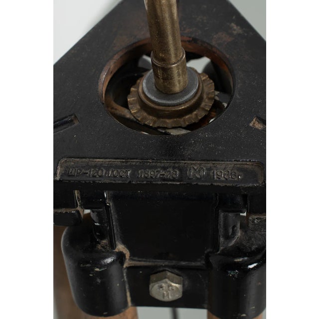 Animal Skin Surveyor Tripod Floor Lamp For Sale - Image 7 of 8