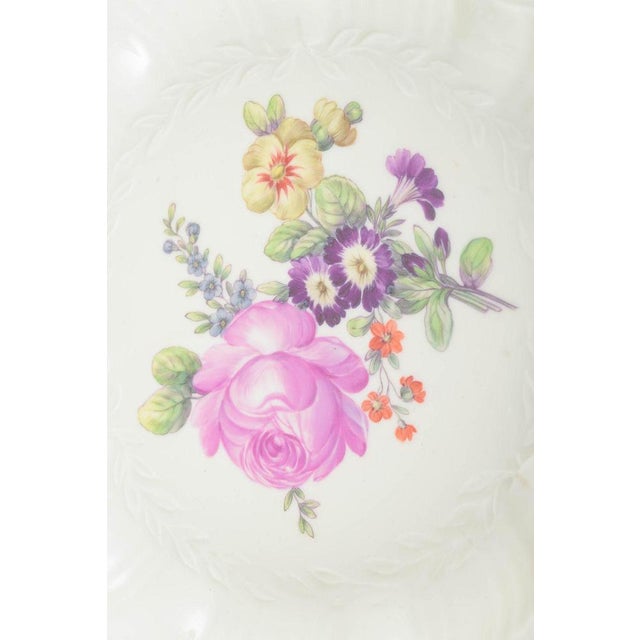 Deep Porcelain Plate with Floral Motif from Royal Copenhagen, Early 20th Century For Sale - Image 3 of 6